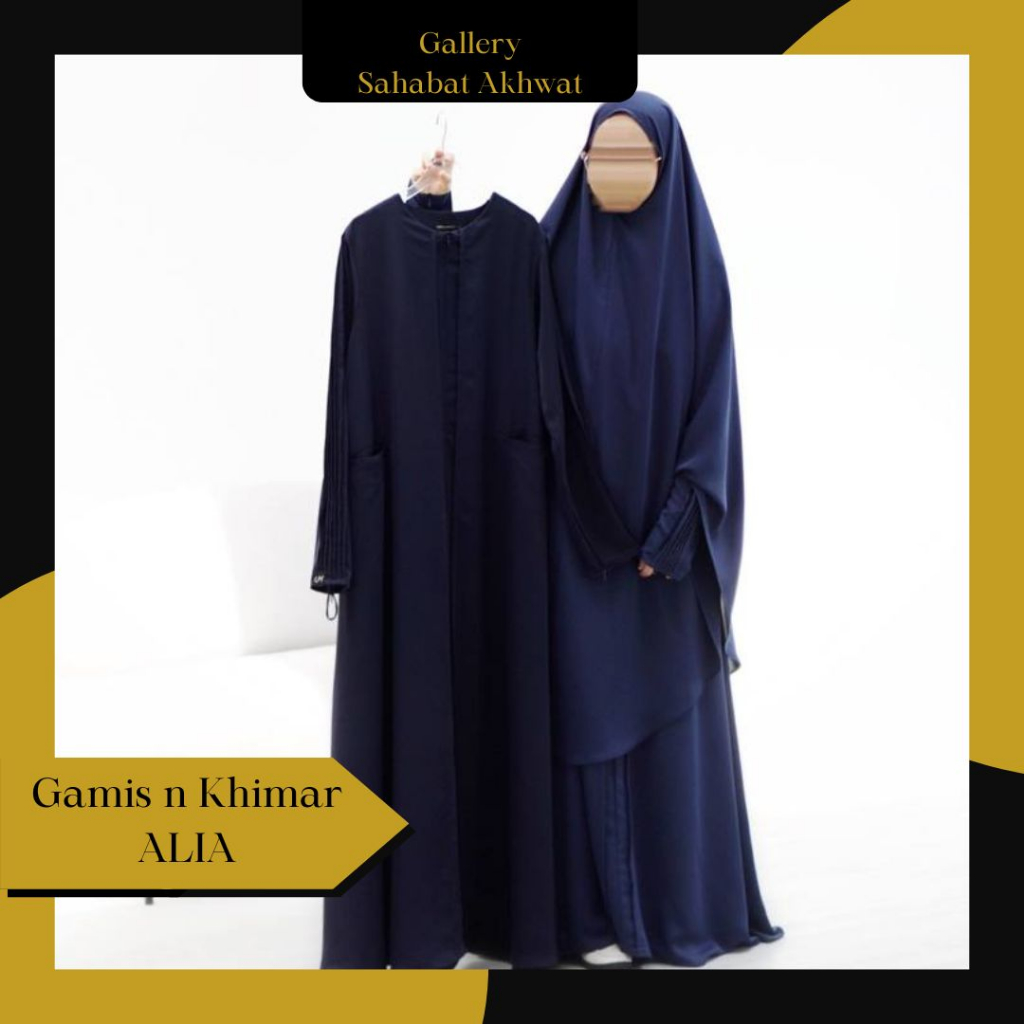 ALIA Gamis n Khimar by UMMU MECCA klambieakhwat | Bahan Internet by Sulthan