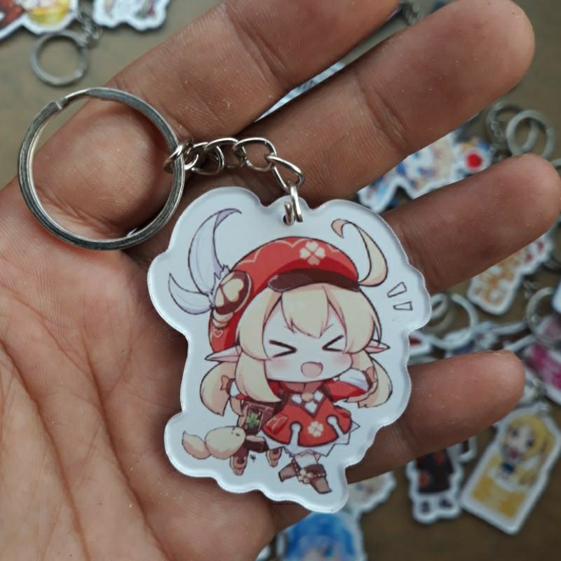 GANTUNGAN KUNCI AKRILIK KARAKTER CHIBI GENSIN IMPACT