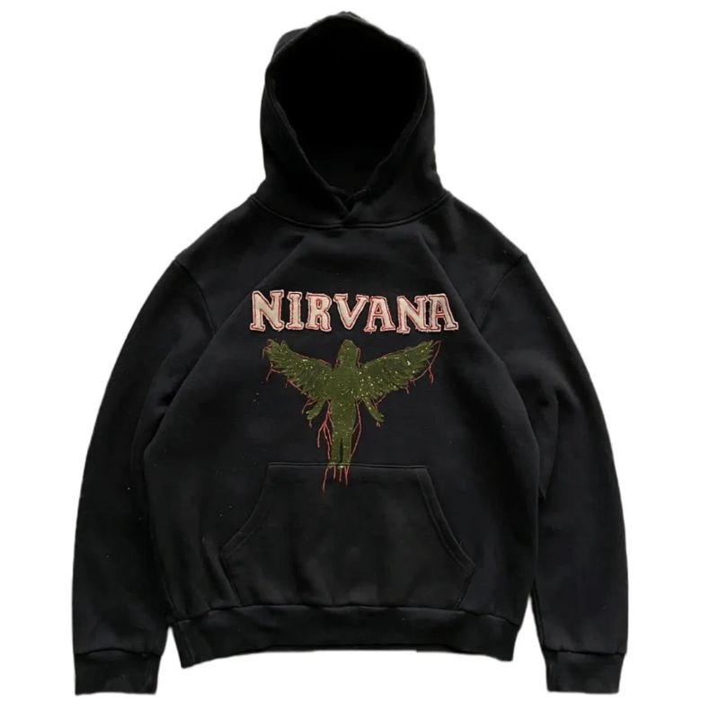 Hoodie Reworked Vintage "Nirvana"