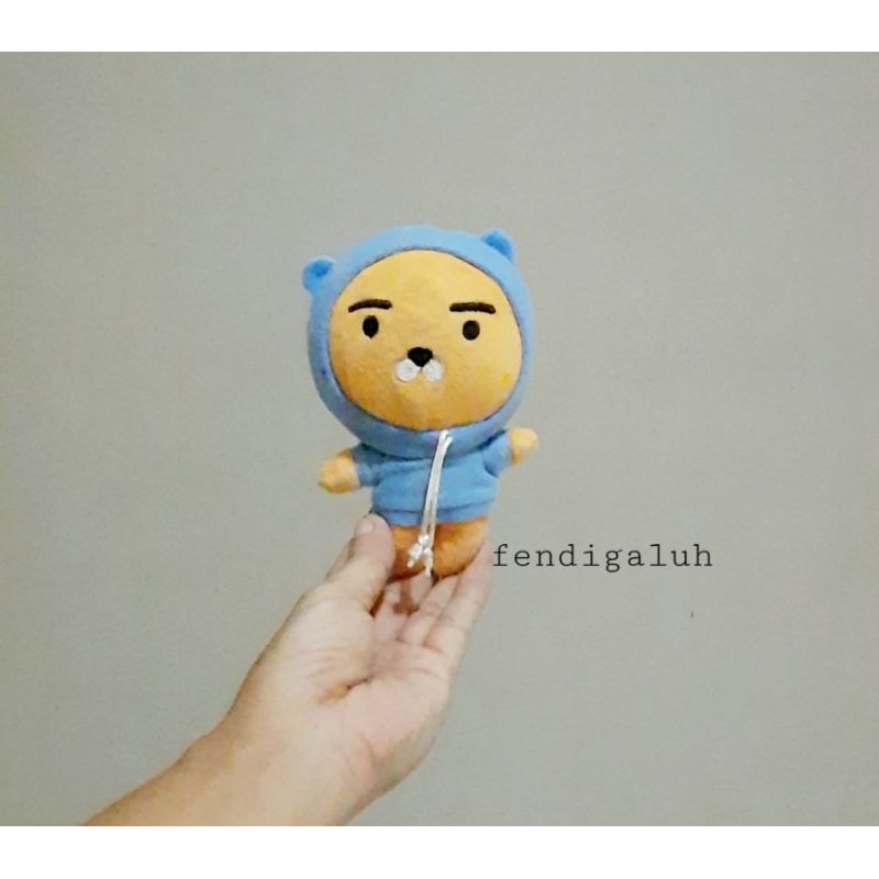 Boneka Ryan Kakao Hoodie Biru Size 16 cm/ Boneka Kakao