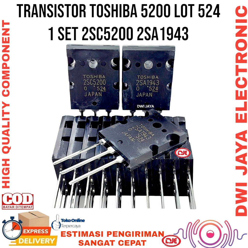 transistor tosiba Final 5200 & 1943 Original lot 524