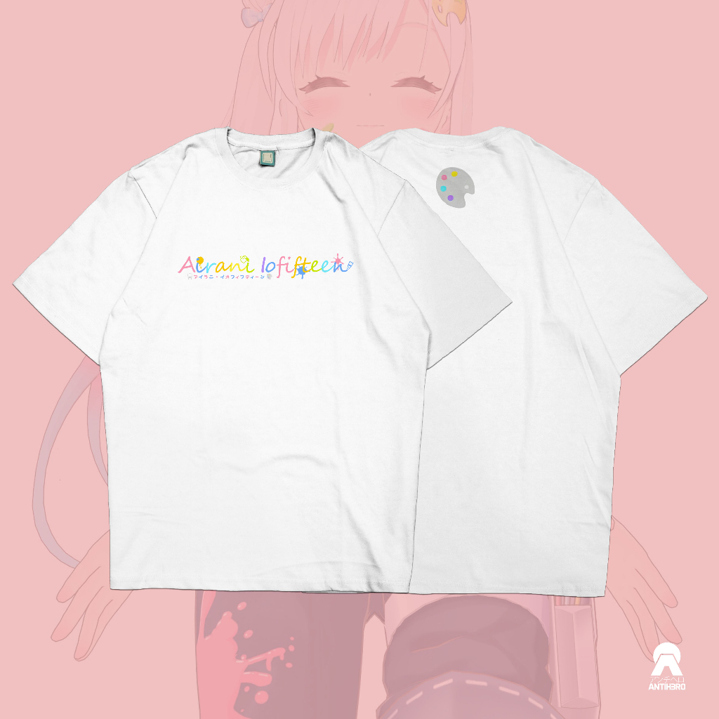 Airani Iofifteen Area 15 Yopi Holo ID Hololive Indonesia Kaos Anime Vtuber T-Shirt Antihero Cloth