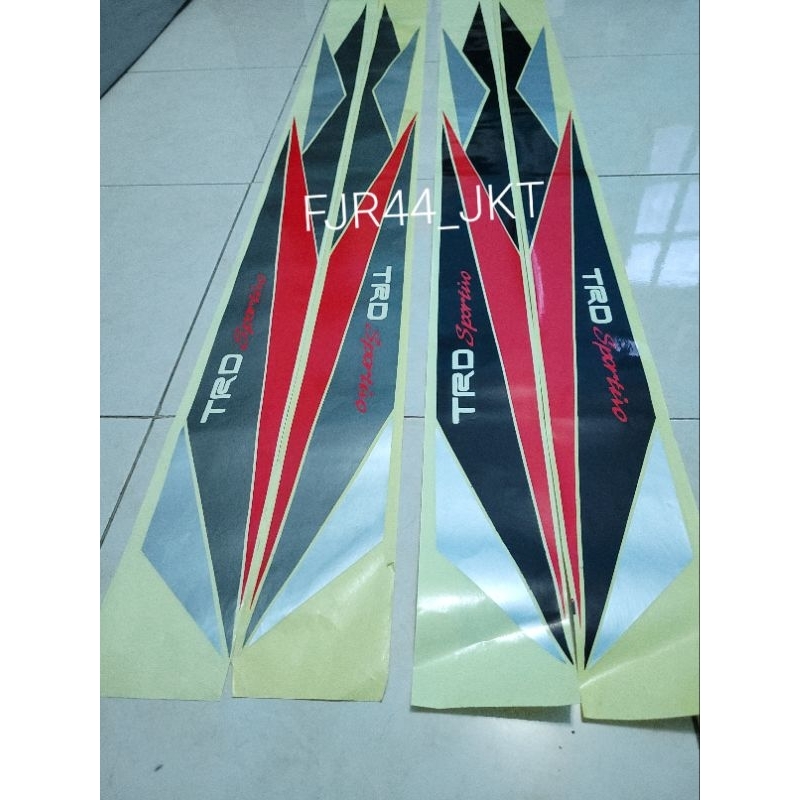 Sticker stiker trd sportivo yaris all new/ stiker toyota yaris/ stiker trd sportivo/ stiker trd yari