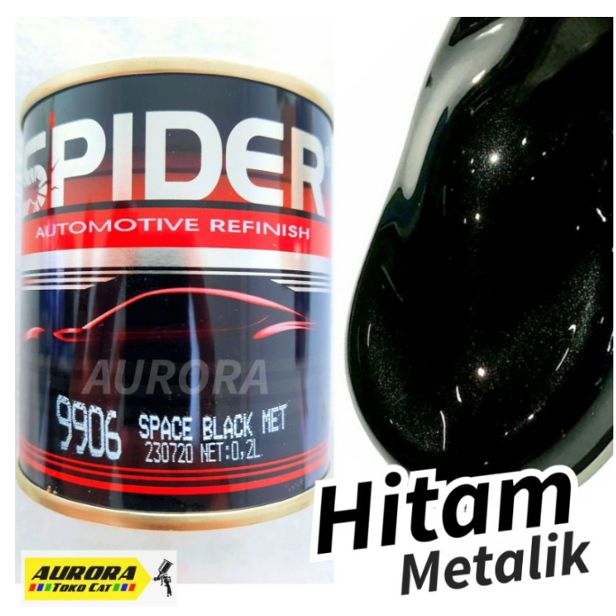 Cat Hitam Metalik SPIDER Space Black Metallic 200cc