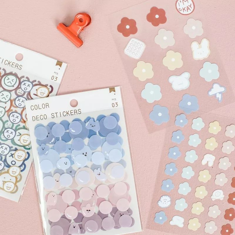 

Stiker Deco Transparant 3 Sheets - Color Deco Sticker asternoon.id