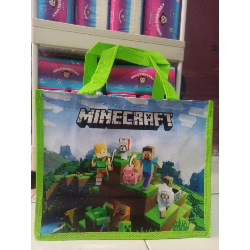 

tas ulang tahun minecraft