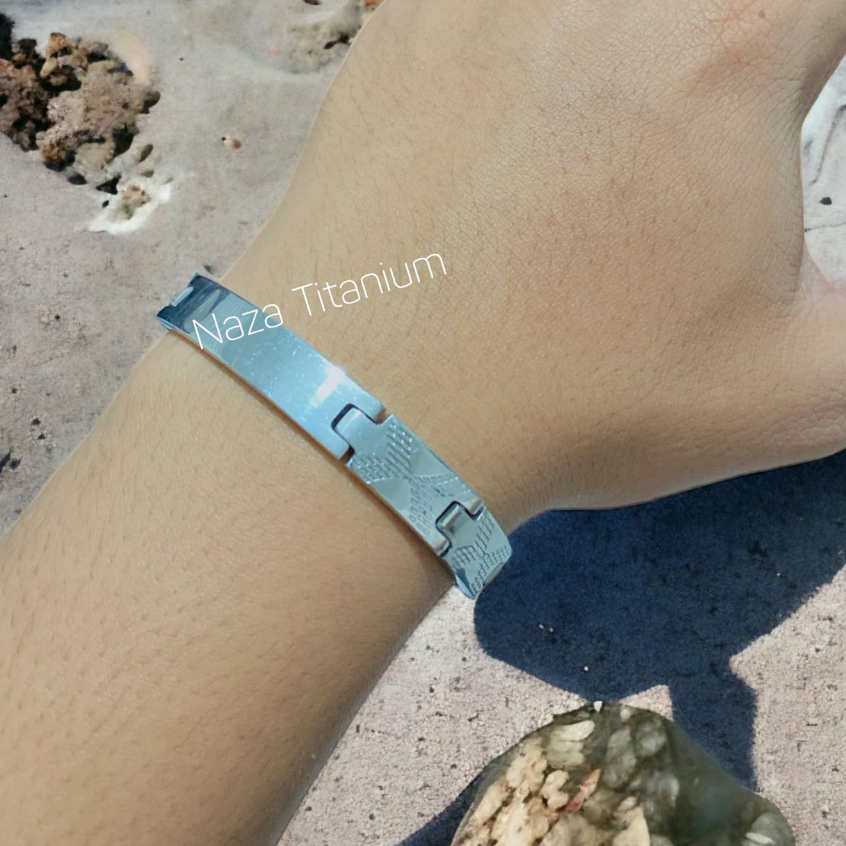 GELANG BESI PUTIH MODEL RANTAI JAM TANGAN GELANG PRIA TERBARU GELANG MODEL JAM BESI STAINLEES STEEL