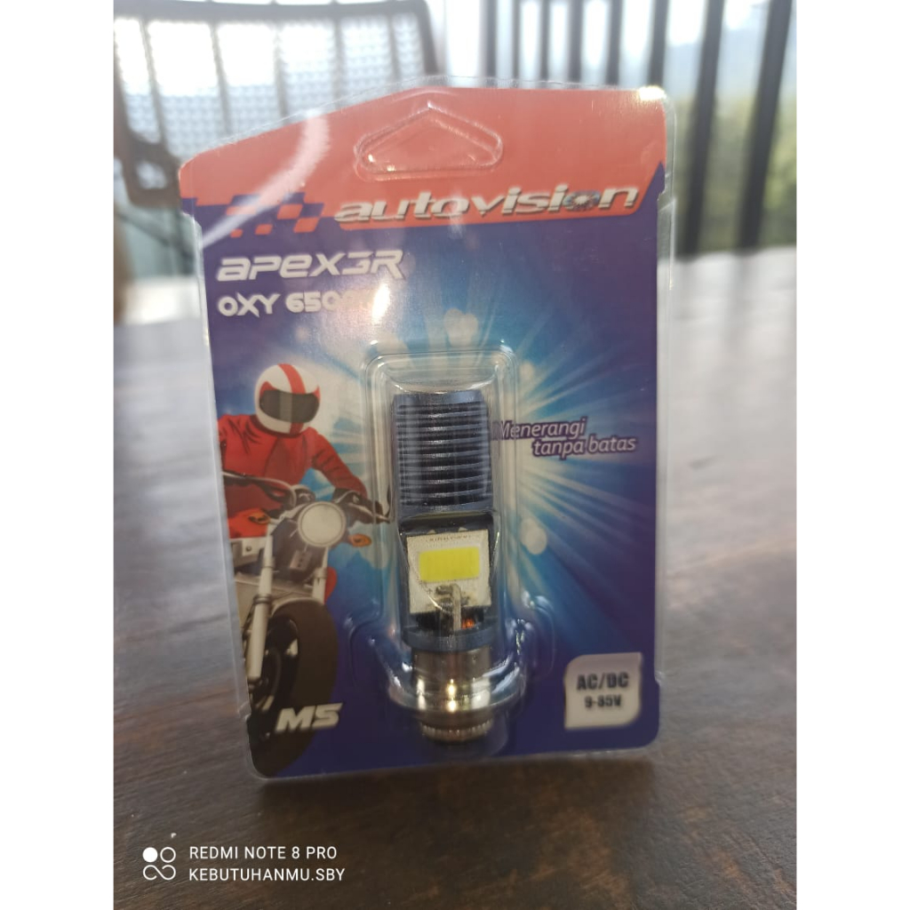 Autovision Apex3R OXY LED H6 M5 K1 Putih / Combo Kuning Lampu Motor