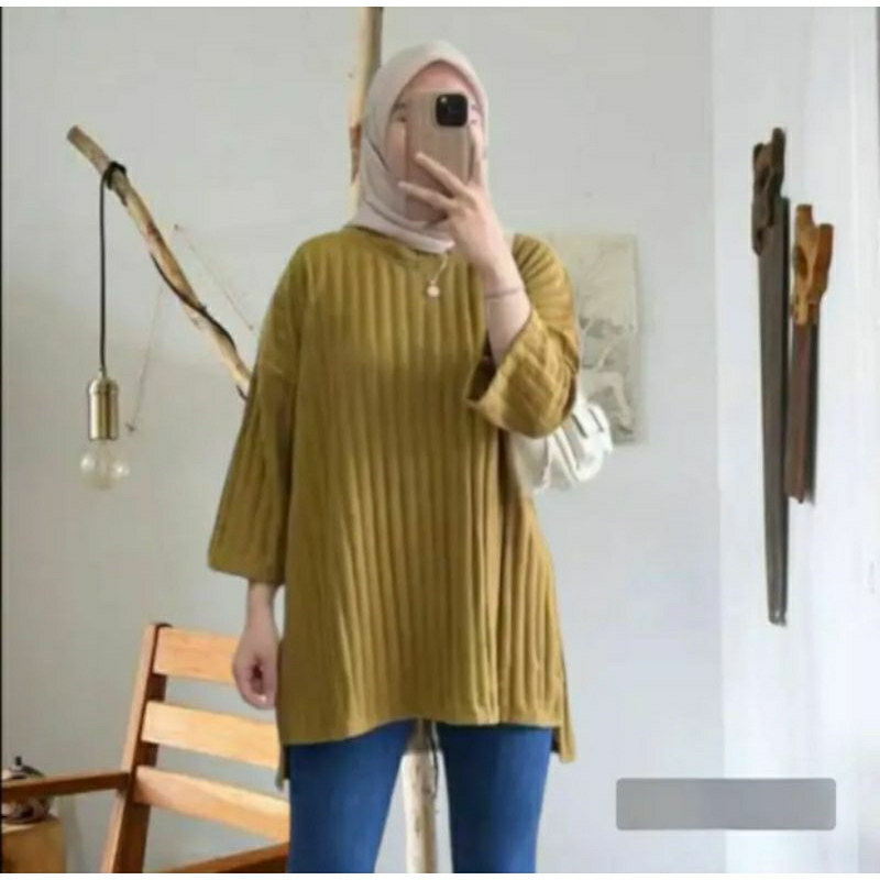 Tunik oversize knit hornet premium