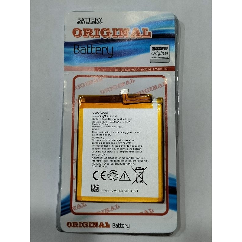 BATERAI BATRE BATTERY COOLPAD MAX A8 GENUINE CPLD-395 CPLD395 / CPLD380 CPLD 380 MURAH BAGUS DAN BER