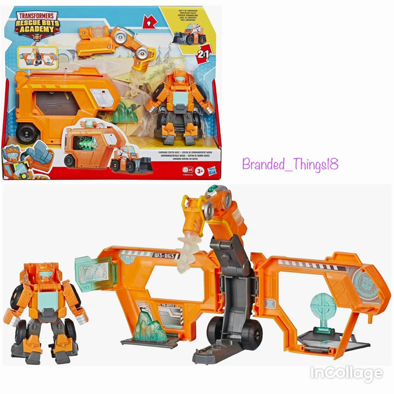 Transformers Rescue Bots Academy Command Center Hoist Tractor Transformer Autobot Robot Hulkbuster M