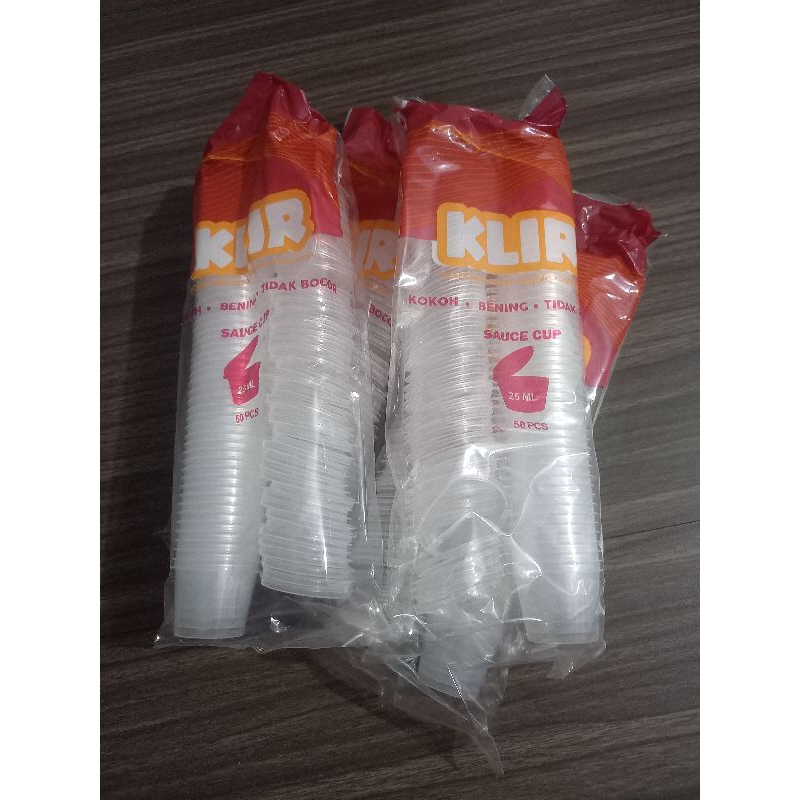 klir sauce cup 25 ml isi 50 pcs