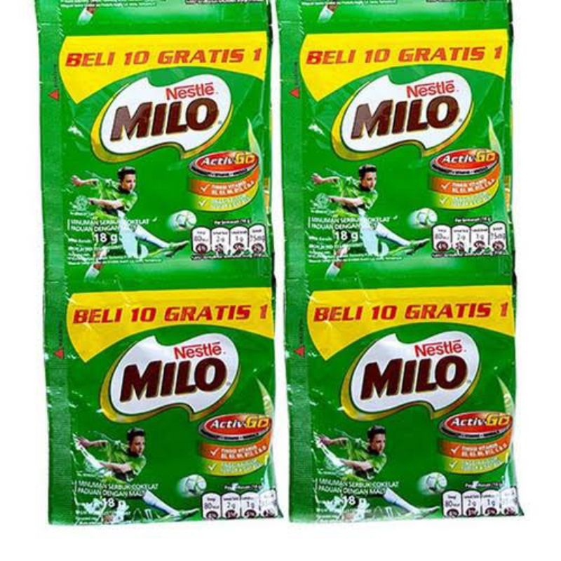 

Milo Renceng isi 10 + 1 sachet minuman coklat