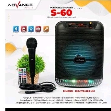 Speaker portable Advance S60