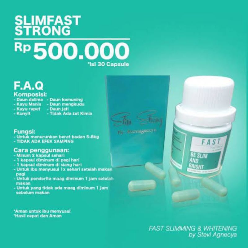 Fast Herbal STRONG Fast Slimming Whitening by Steviagnecya Original