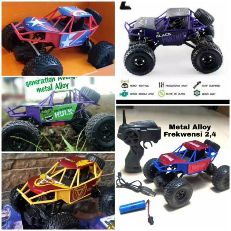 Mobil Remot Control 2.4Ghz Rock crawler off-road ban Besar Body Alloy