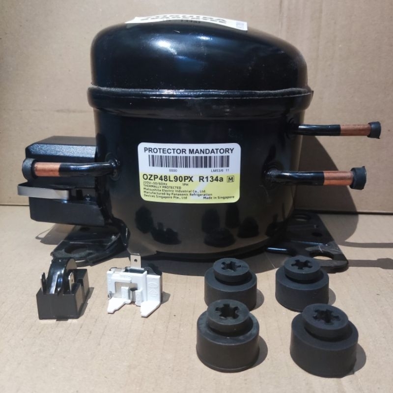 [Baru ] Kompresor Kulkas 2 pintu Merk TOSHIBA Tipe OZP48L90PX UK 1/6 R134a Original