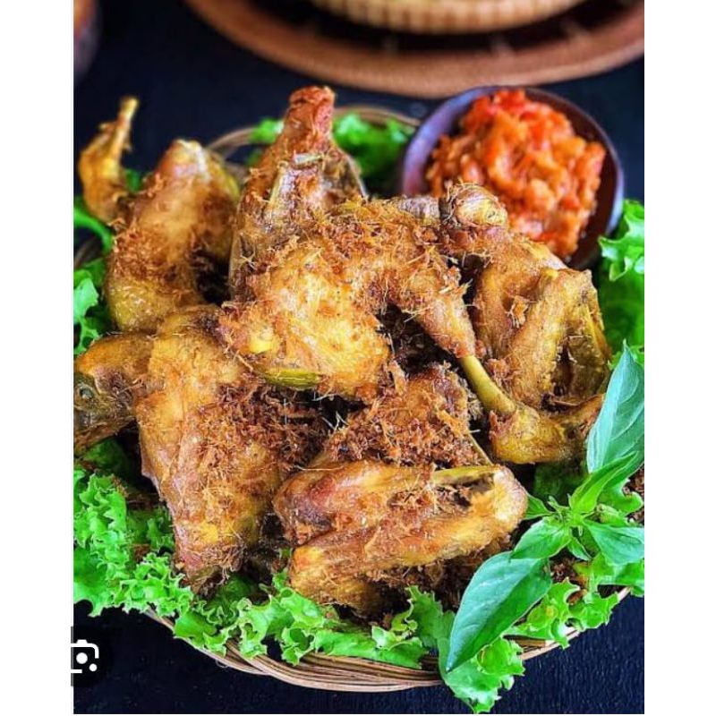

Ayam goreng kriuk sudah di goreng per 10 potong