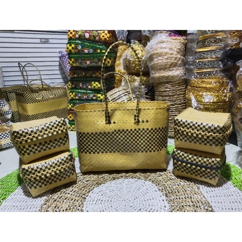 SET TAS SOKASI PLASTIK ISI LAPISAN BALI