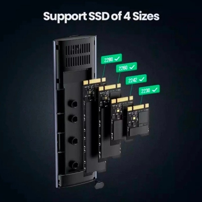 Ugreen SSD Case NGFF M2.SATA M+B Key 5 Gbps - 10903