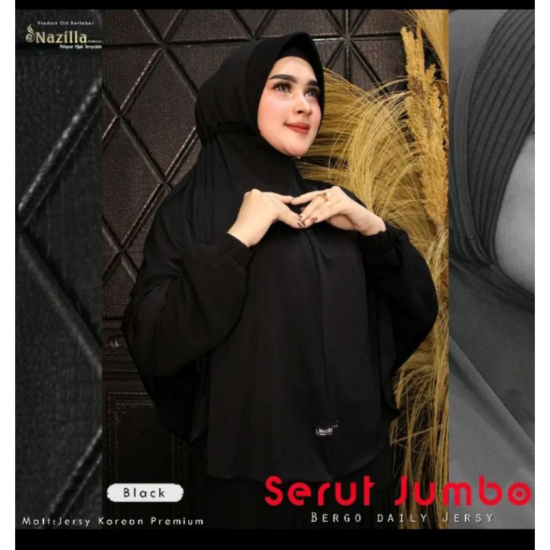 Hijab bergo serut nazilla (XL)