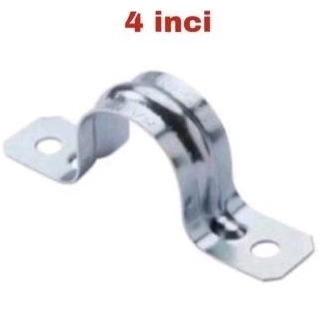 klem plat 4" klem pipa plat 4inchi clamp U besi plat