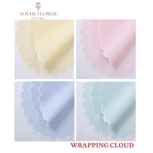 

Kertas Wrapping Cloud/ Kertas buket bentuk cloud / Flower Wrapping