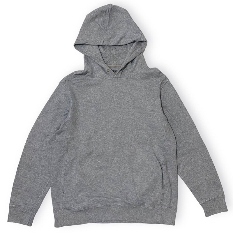 Hoodie Uniqlo Basic Grey Second