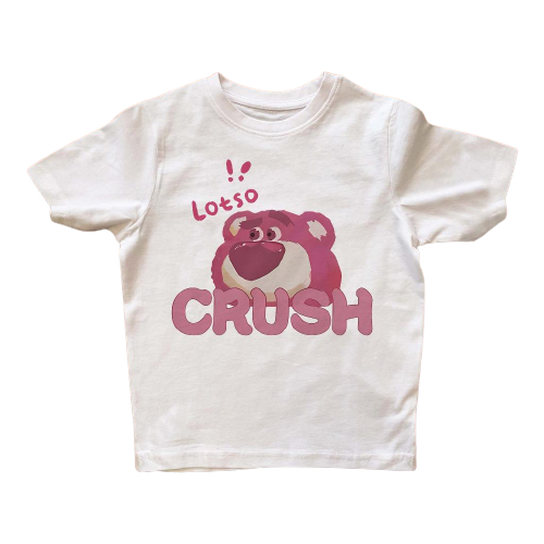 Kaos Crop Top Baby Tee Lotso By Toy Story I'm Hugger Crush Vintage Y2k Style Graphic Tee