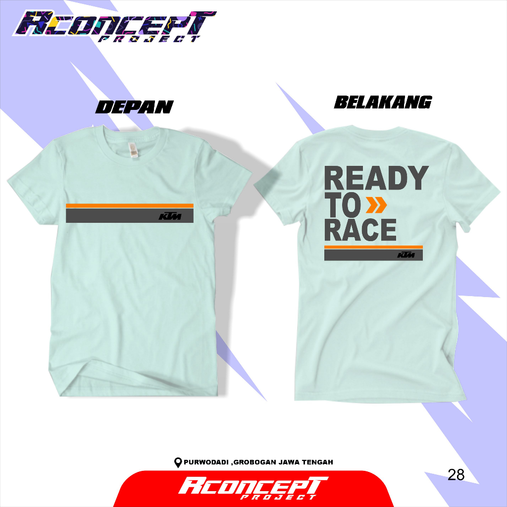 KAOS T-SHIRT MX CROSS MOTOR TRAIL KTM RACING