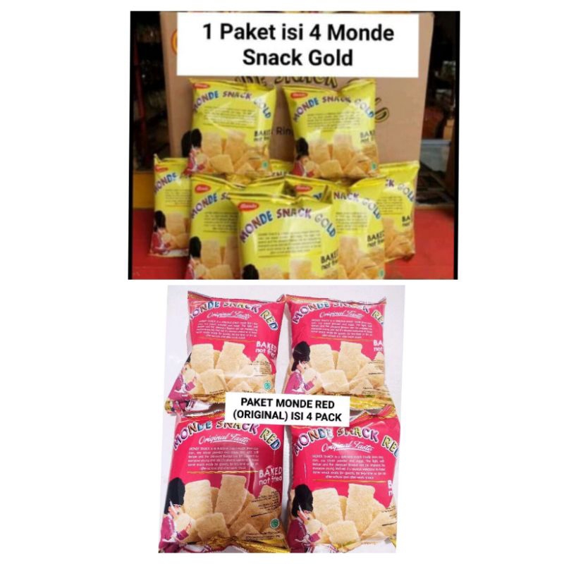 

PAKET MONDE ISI 4 PCS MONDE SNACK 30 GRAM