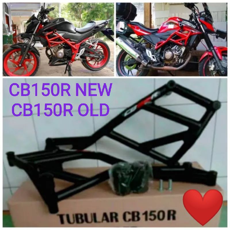Tubular CB150R New/OLD plus Jalu Slider Agna, Crashbar CB150R StreetFire Old/NEW Free Jalu Slider Ag