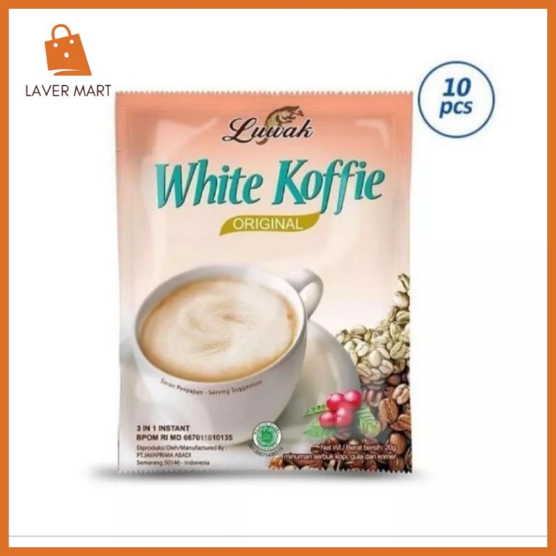 

Luwak White Coffe 1 Renteng 10 Sachet