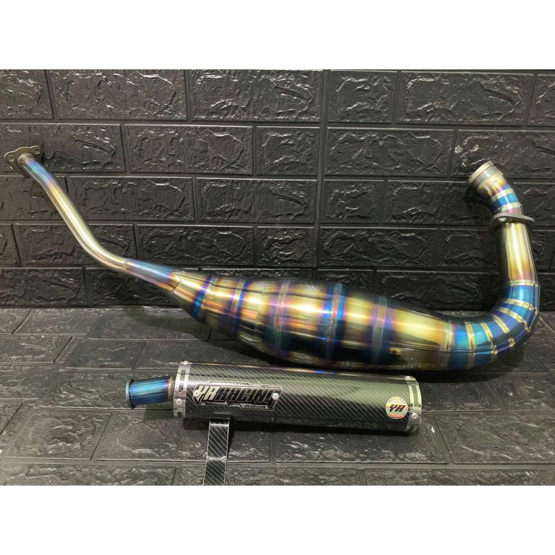 Knalpot Ninja 150 SS R RR Original YR RACING (BS01) Bluemoon Standar Non Kobra , Kobra Step Standar,