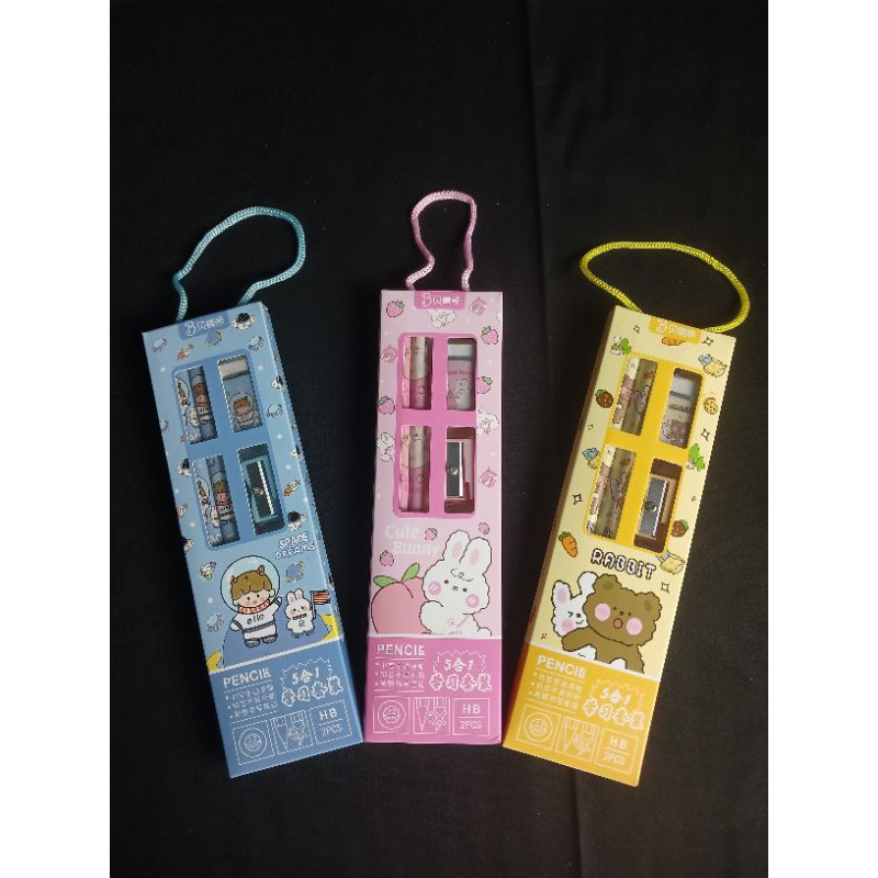 

Alat Tulis TK SD Stationery Set 5in1 Gift Set Box