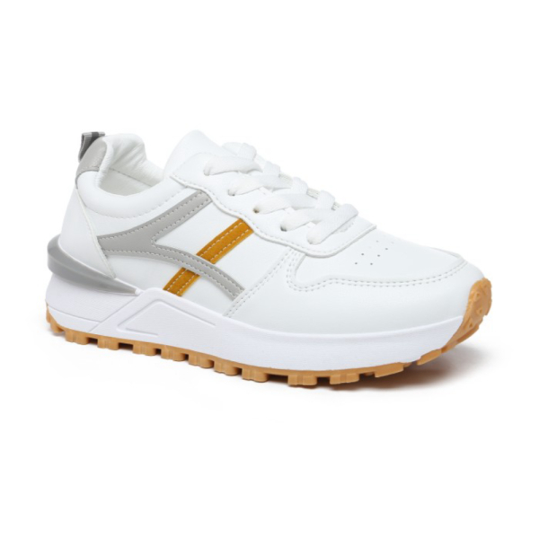 Jual Berkualitas Mustard Wanita Sneakers 504 - Shoes Sepatu Sport Jaehyun 40 PVN