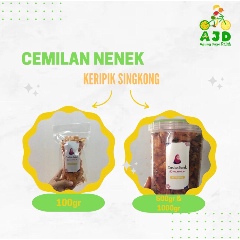 

KERIPIK SINGKONG KRIUK PEDAS SINGKONG 1KG PEDAS KRIPIK SINGKONG