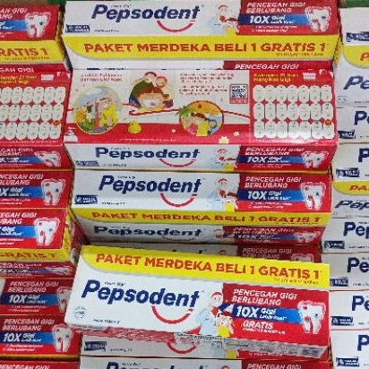 Pepsodent Paket Merdeka 1 Gratis 1  @ 225gr
