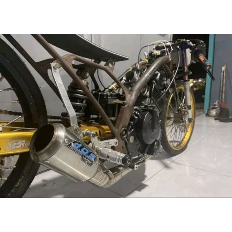 Knalpot Dos Muffler Not Original Satria FU/Fu /carbu/injek / 147cc  200cc Bore Up