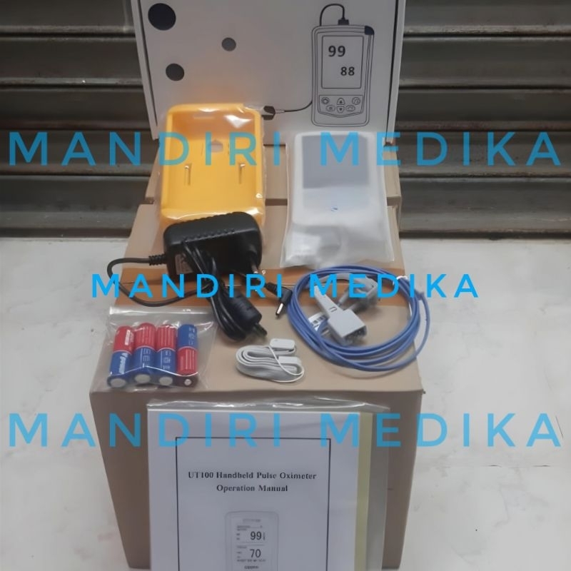 Handheld Oxymeter Pulse Oximeter Bayi + Neonatal Sensor