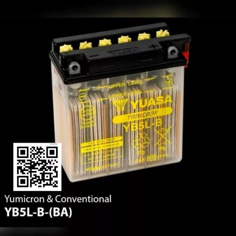 Accu/Aki Motor Yuasa YB5L-B Aki Basah Astrea grand,Supra fit,Legenda,Mio Carbu,Mio Lama