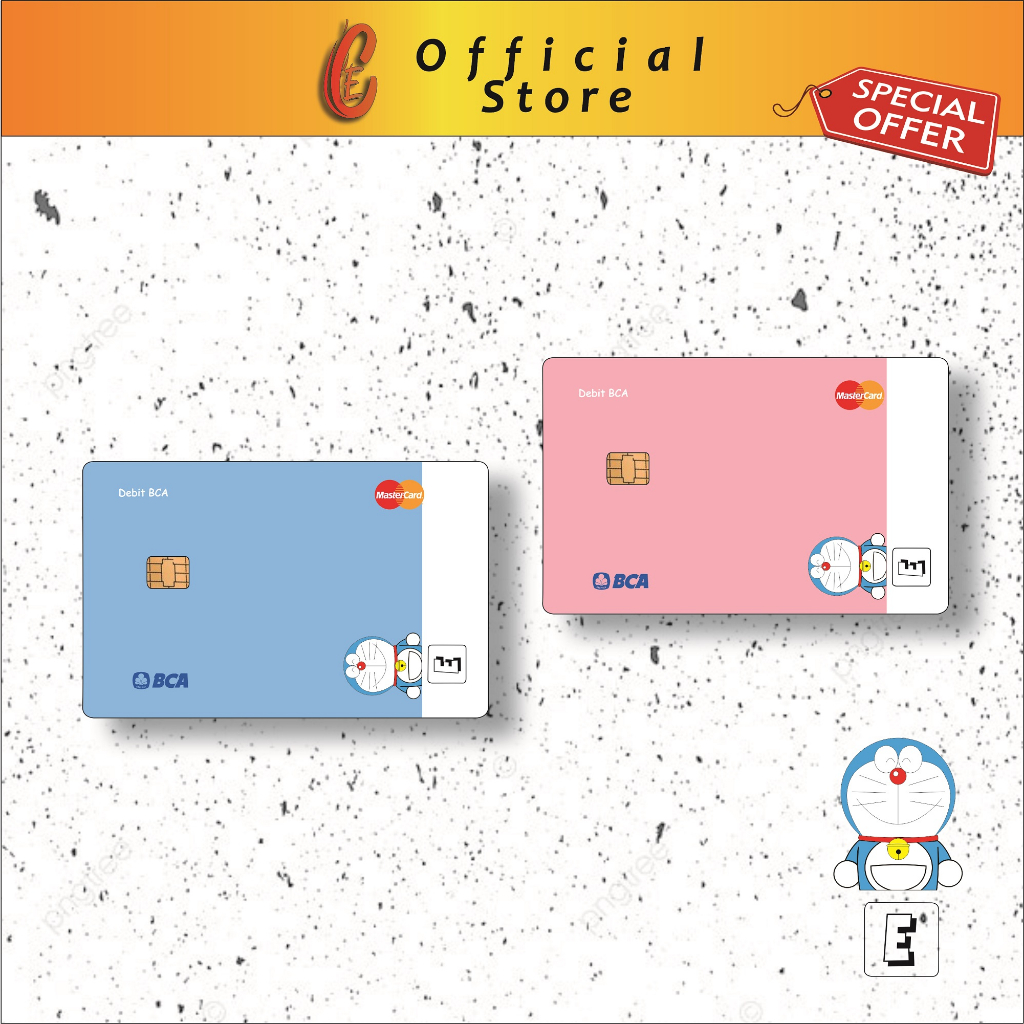 

CEO Card Design - SKIN CARD ATM / STICKER ATM DORAEMON BIRU & PINK EDITION