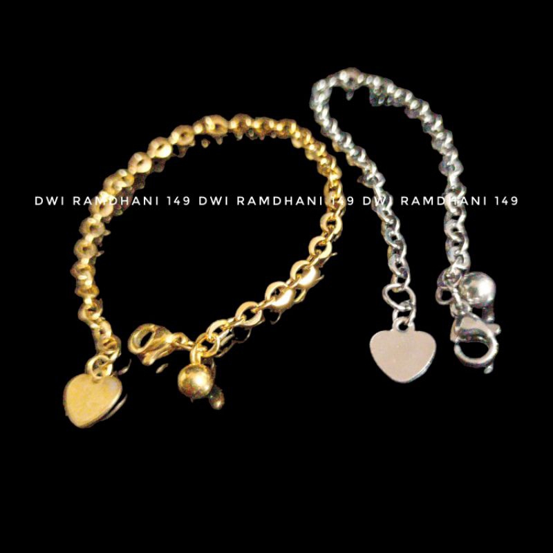 Gelang Titanium Asli Lope Anti Luntur