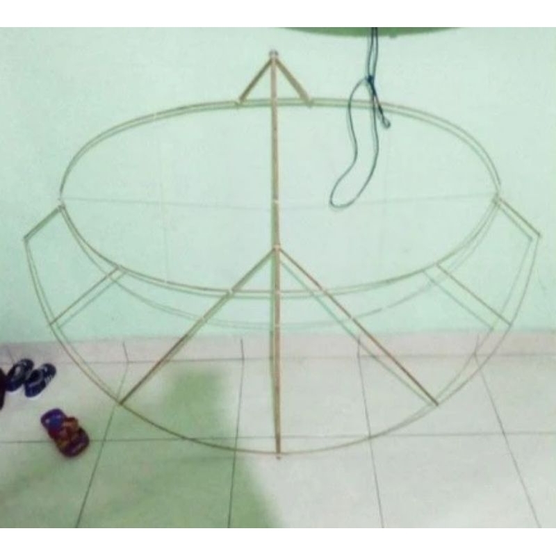 [arku] layangan gapangan Pegon 70 cm dan 1m + bonus sendaren pita