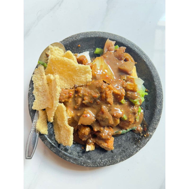 

Bumbu Rujak Cingur Uleg Instan Pakai petis khas Blitar Asin manis