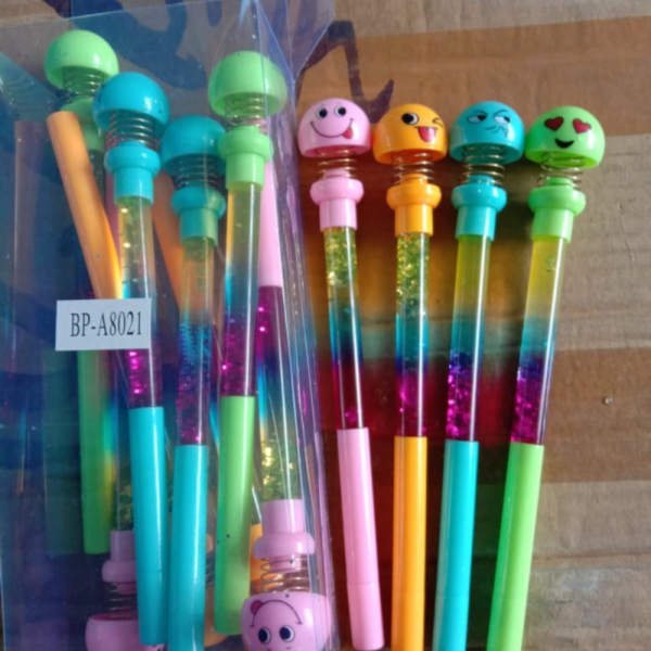 

plus per karakter Dijual 12 pcs pen isi air Murah gliter smile