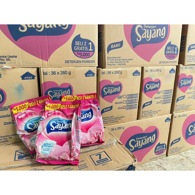 Detergen Sayang/ Boom/ So Klin 1 Karton
