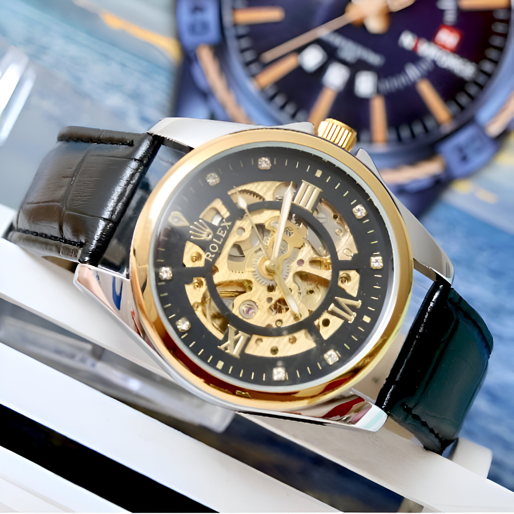 SALE  Jam Tangan Pria ROLEX ROMAWI OTOMATIS HC011106 + Box Exlusive