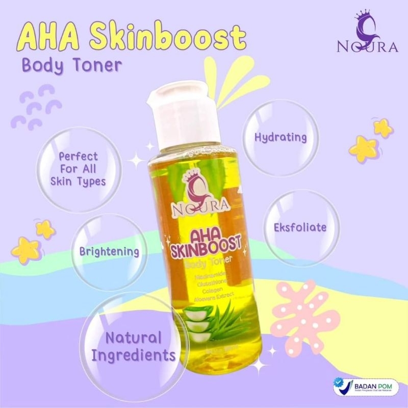 NOURA AHA SKINBOOST/NOURA TONER BADAN/NOURA BODY TONER