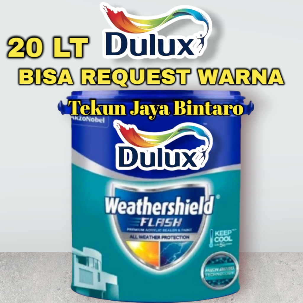 Dulux Weathershield Flash 20 Liter (Bisa Request Warna)